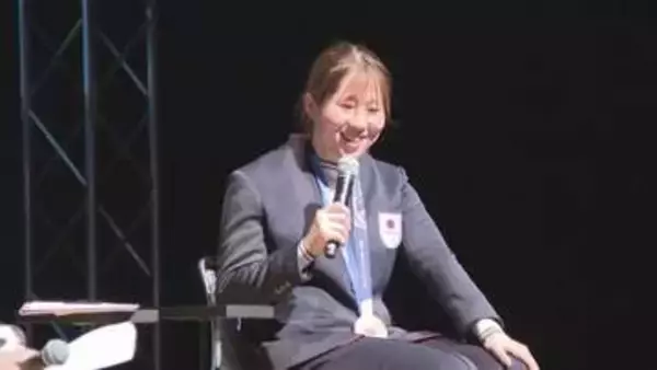 ミラノ五輪スピードスケート女子団体パシュートで銅メダルを獲得　堀川桃香選手　地元大樹町で報告会開催