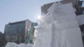 「美しいけど、はかない」　大雪像・会津鶴ヶ城の"開城"惜しむ声　「さっぽろ雪まつり」来場者253万人