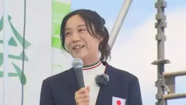 「応援に感謝」引退の高木美帆さんが地元に凱旋　幕別町から特別町民栄誉賞