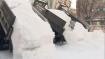 2月4日に開幕する「さっぽろ雪まつり」雪像用の雪の輸送始まる　10トントラック約2500台分
