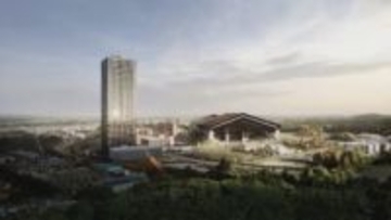 ファイターズ球場隣 地上36階タワマン着工 北広島市副市長ら鍬入れ サウナ付きスパなども 2028年秋完成予定