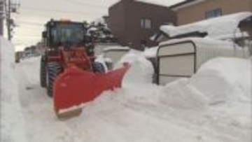 25日からの大雪で緊急排雪 早いところでも来月2日～ 交通量多い道路優先 完了は2月いっぱい 札幌市