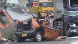 「国道でトラックと軽乗用車が正面衝突　軽乗用車に乗っていた70代の男性が死亡　平取町」の画像1