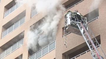 【一時騒然】札幌市中央区でマンション火災　9階の一室約35平方メートル焼損　住民が一時避難、けが人なし