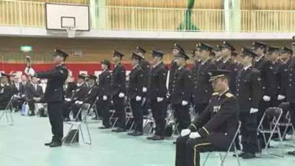 陸上自衛隊の真駒内駐屯地で新入隊員の入隊式　胆振東部地震で被災し自衛隊に助けられて入隊決意の隊員も