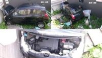 函館市で86歳男性の軽乗用車が衝突事故 自宅敷地内でブレーキとアクセル踏み間違え灯油タンクなどなぎ倒す