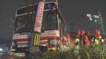 一夜で2件の"電柱に衝突"事故が発生 1人死亡2人けが 白石区では路線バスが歩行者避けようと… 札幌市