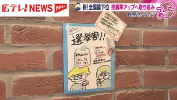 脱！全国最下位　投票率アップへあの手この手　広島　長島カイセツ