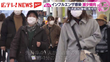 広島県のインフルエンザ患者減少傾向も警報発令中