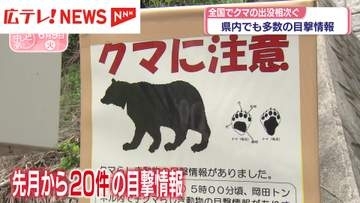広島県内でもクマの目撃情報相次ぐ　外出時の注意を呼びかけ＆住宅での対策