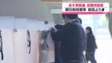 衆院選の投票所設営　広島県内の期日前投票率（6日時点）は同時期比で前回上回る