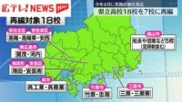 広島県教育委員会　県立高校再編計画案を発表