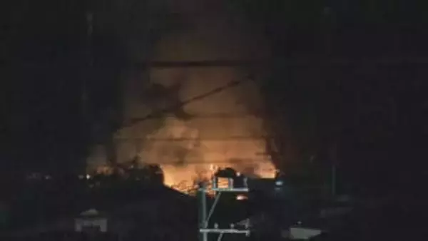 広島市安芸区中野で民家火災