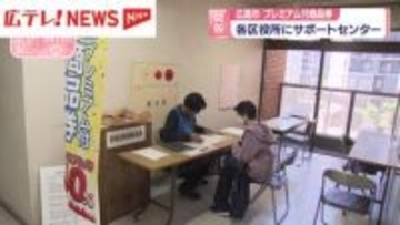 『広島市プレミアム付商品券』　各区役所にサポートセンター開設