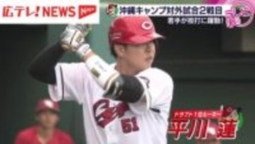 カープ　ドラ１平川が左右両打席でヒット