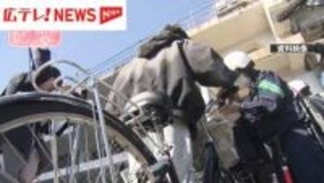 自転車の『青切符』61件交付　「ながらスマホ」が全体の7割　広島県