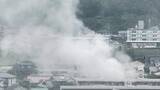 「【速報】広島市安佐北区亀崎の県営住宅で火災」の画像1
