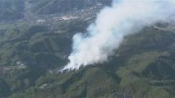山林火災が発生　延焼続く　廃材の火が燃え広がったか　広島県福山市