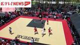 「５日　広島で年に一度の公式戦　3人制バスケボール　勝利へ地元「スリストム」が意気込み」の画像1