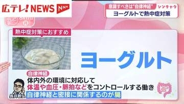 ヨーグルトで熱中症対策　意識すべきは“自律神経”