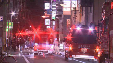 広島市の繁華街で火災 飲食店の客とみられる男性が遺体で見つかる