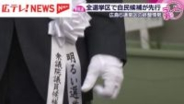 衆院選の終盤情勢　広島県内すべての小選挙区で自民候補が先行