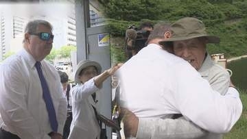 被爆米兵遺族が広島訪問