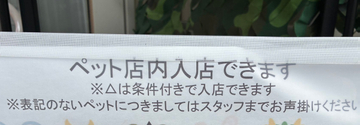 「トラはいいのに…？」カフェで「ペット入店可」の貼り紙に二度見⇨不可解な条件に「牛はいいんだ？」「ジワる」