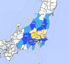 【速報】群馬と埼玉で震度5弱の地震。東京も揺れ【震度3以上の地域一覧】