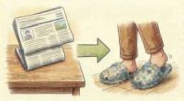 新聞紙がスリッパに。避難所で役立つ「靴の折り方」を自衛隊が紹介⇨子どもと一緒に作れそう「これは便利」の声