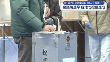 衆院選　県内でも投票進む　午後４時現在の推定投票率は前回を上回る【岩手】