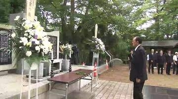 全日空機・自衛隊機衝突事故から５５年　慰霊碑に献花【岩手・雫石町】