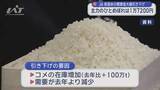 「県産米の「概算金」去年より約１万円引き下げ【岩手】」の画像1