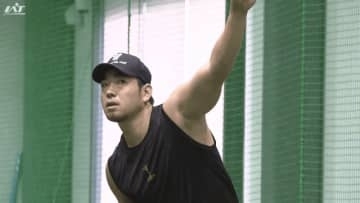 菊池雄星投手が花巻市で自主トレを公開　ピッチングも披露【岩手・花巻市】