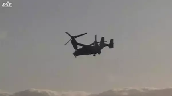 オスプレイが花巻空港を離陸【岩手】