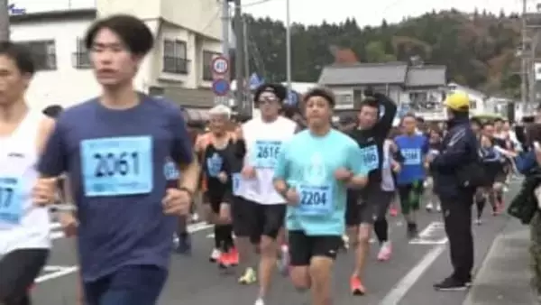 走り終えたランナーには地元産のサンマやサケ料理をお振舞　クマ対策も実施で恒例のマラソン大会開催　岩手・宮古市