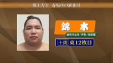 錦木は十両に残留　大相撲春場所番付発表される