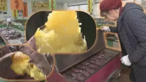 休日には一日60本売れる！産直の人気商品に成長した石焼き芋　滝沢市　いわて冬のごちそう②