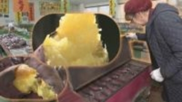 休日には一日60本売れる！産直に欠かすことができない人気商品に成長した石焼き芋　岩手・滝沢市