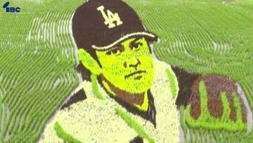 大谷翔平選手32歳の誕生日を田んぼアートで祝う　岩手・奥州市