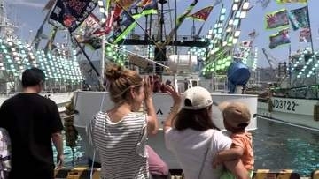 「早く水揚げできるように　みんなを笑顔にしたいね」大船渡で大型サンマ船の出船式