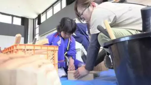 子どもたちが思い切り体を動かしたり体験したりする場所を　山林火災の岩手県大槌町で子どもの遊び場づくりイベント