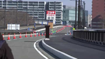 3月3日から「杜の大橋」が駅西側⇔盛南地域で片側一車線の通行に　4車線化工事は8月下旬に完了見込み　盛岡市