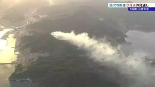 【大槌町山林火災】鎮火は月末になる見通し　29日までヘリによる残り火の確認続ける　岩手