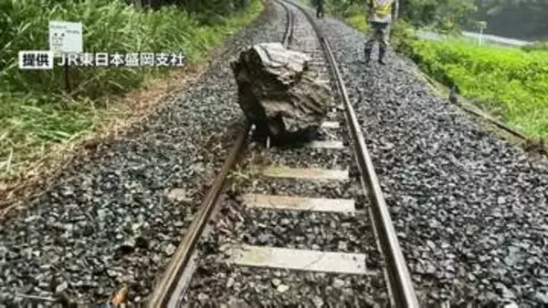 JR山田線24日から運転再開　線路上に落石が見つかる　33日間運転を見合わせ、工事完了　岩手