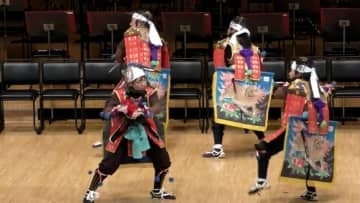 復興支援に感謝を込めて　大船渡の子どもたちが東京で「赤澤鎧剣舞」披露