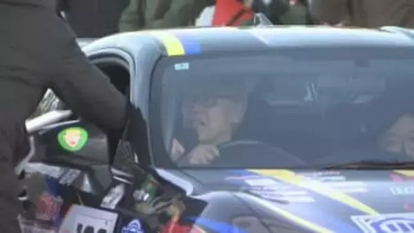 雪上でのラリー競技にタレントの田村亮さんも参加　岩手・雫石町で県内2回目となるラリチャレのプレイベント