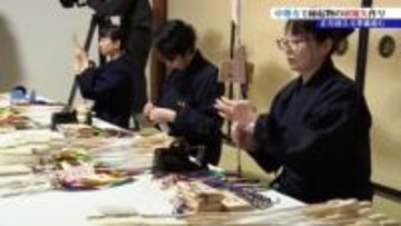 世界遺産の中尊寺で破魔矢づくりが大詰め　正月準備がすすむ平泉　岩手