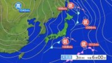 強い冬型の気圧配置の影響により、3日夜遅くから4日にかけて西よりの暴風に警戒を　岩手県気象情報