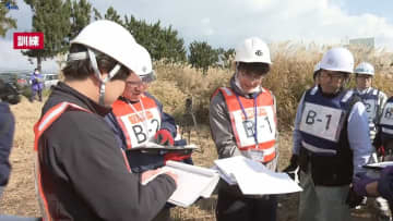 災害廃棄物を早く、適正に処理を　岩手県と環境省が仮置場設置訓練